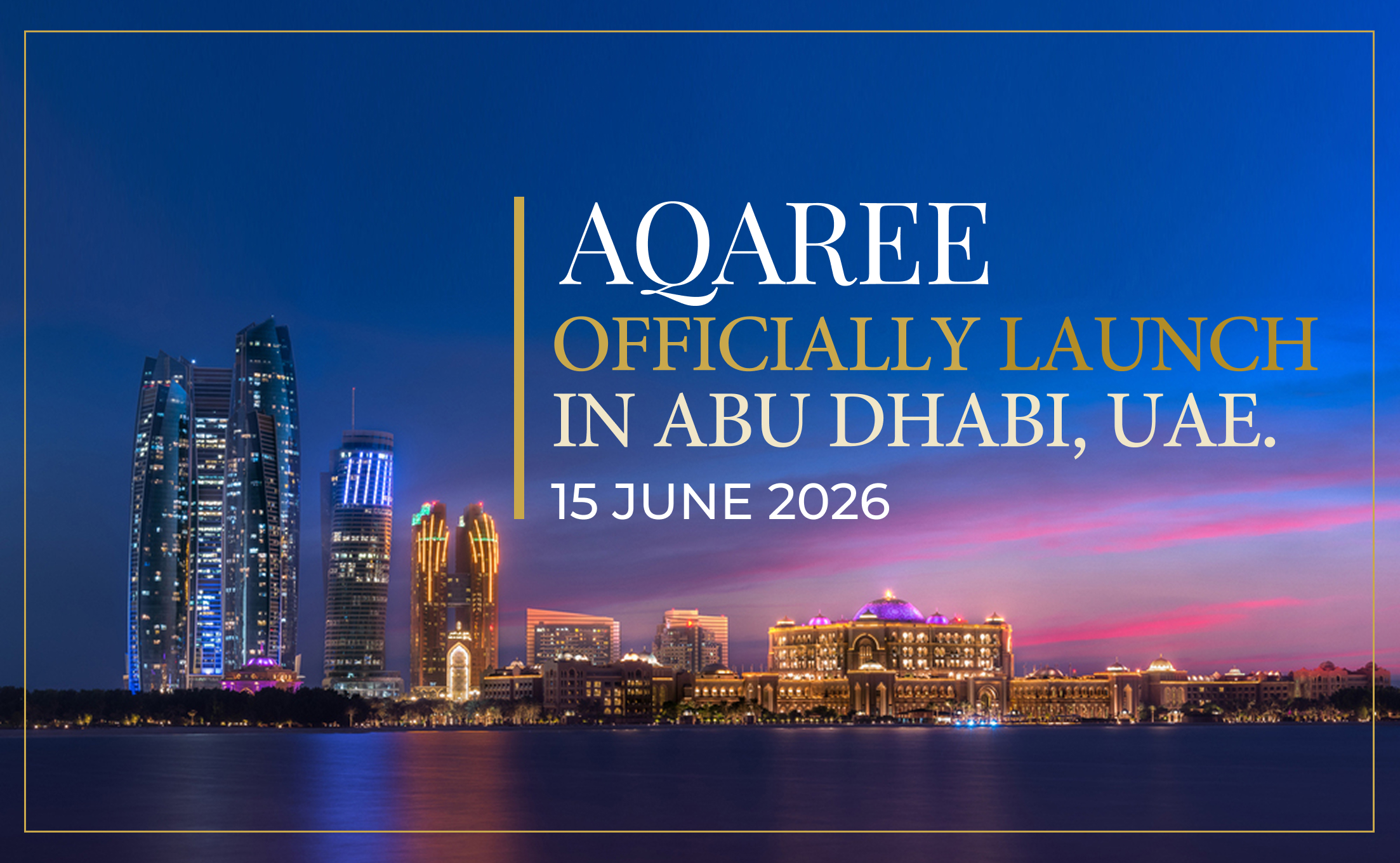 AQAREE Officially Launches in Abu Dhabi